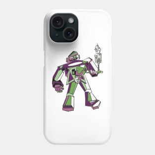 Green Robo Waiter Phone Case