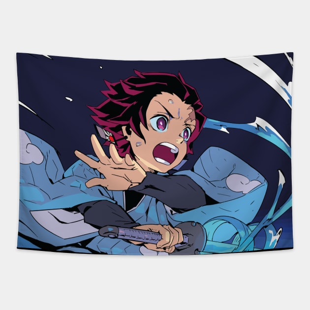 Kamado Tanjir Fan Art Tapestry by EpicS