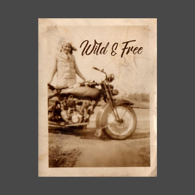 Wild & Free Vintage Motorcycle by Sunshine Cartel