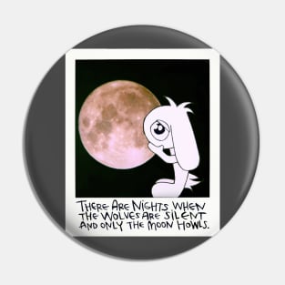 Howling Moon Bunny Pin