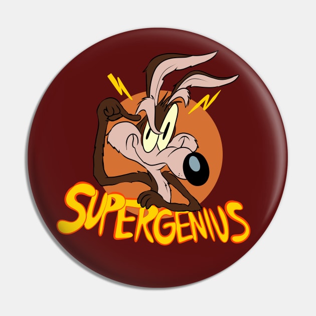 Supergenius (die-cut sticker) Pin by D.J. Berry