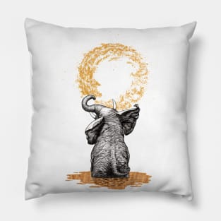 Guardian elephant of circle of life Pillow