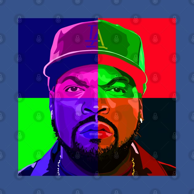 Ice Cube Rapper Color Design by PulsePeople