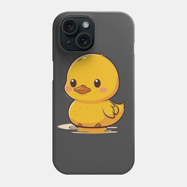 Rubber Duck And Duckling Men Women Kids Phone Case by Linco