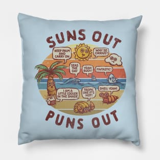 Suns Out, Puns Out Pillow