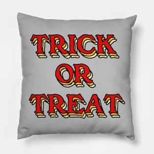 vintage trick or treat halloween word Pillow