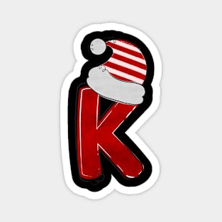 Letter K - Christmas Letter Magnet