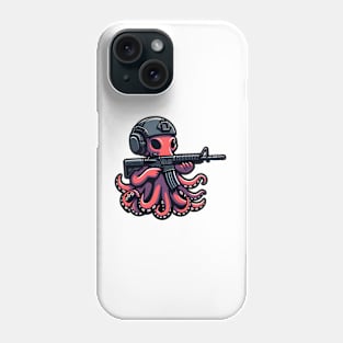 Tactical Octopus Adventure Tee: Where Intelligence Meets Style Phone Case