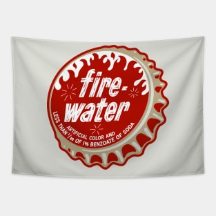 Vintage Fire Water Soda Bottlecap Tapestry