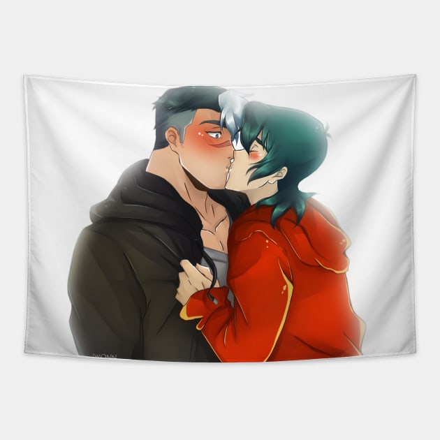 sheith surprise kiss Tapestry by Iwonn