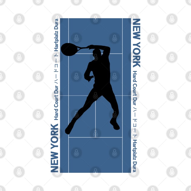 Tennis Forehand Grand Slam New York by latebirdmerch