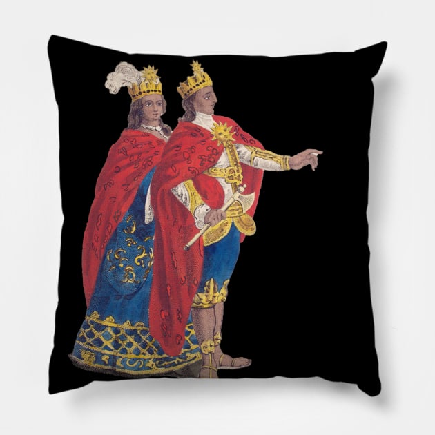 Man and woman in Inca garb Pillow by ArianJacobs