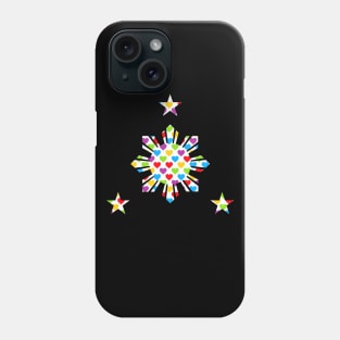 Philippines Sun and Stars Hearts Filipino Flag Phone Case