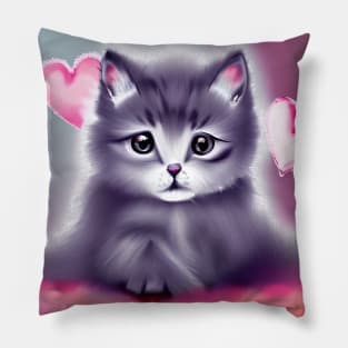 Adorable Little Kitten Pillow