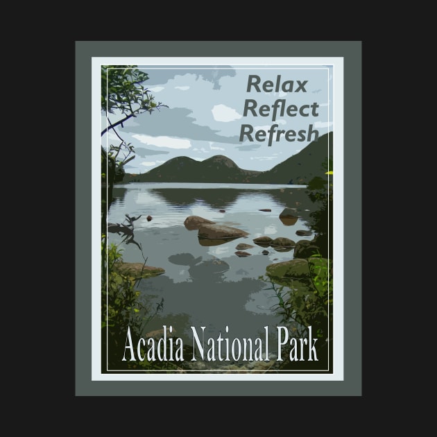 Lispe Relax Reflect Refresh Acadia National Park by Lispe