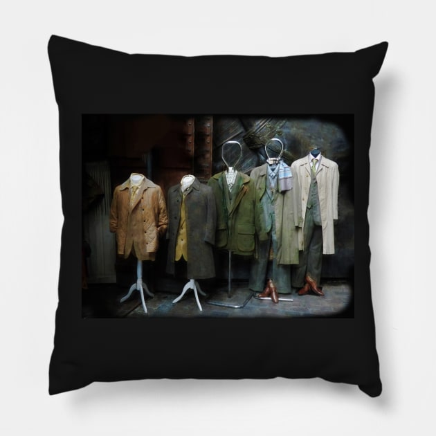 Coats and Jackets Pillow by PictureNZ