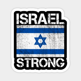 Israel Strong - I stand with Israel Flag Magnet