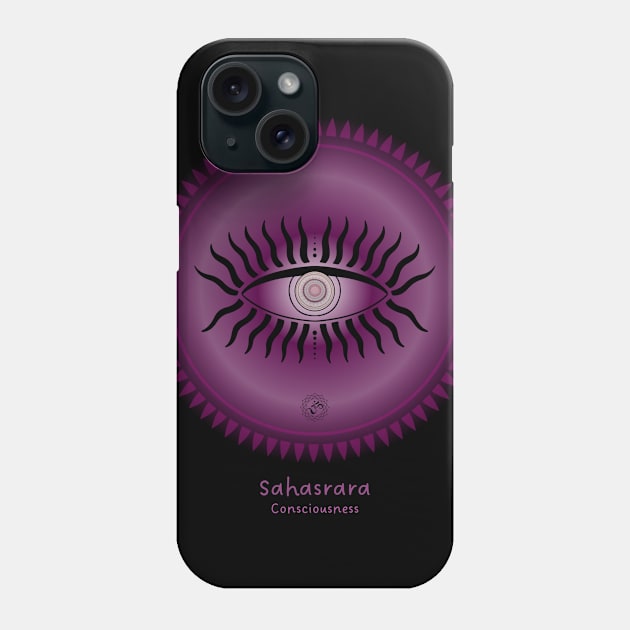 Third Eye, Meditative. Sahasrara, Consciousness. Crown Chakra. Phone Case by Anahata Realm