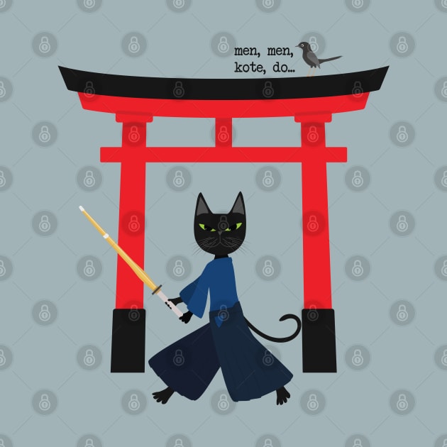 Kendo Samurai Cat by uncutcreations