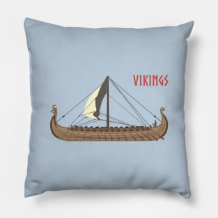 Viking Ship Drakkar Pillow