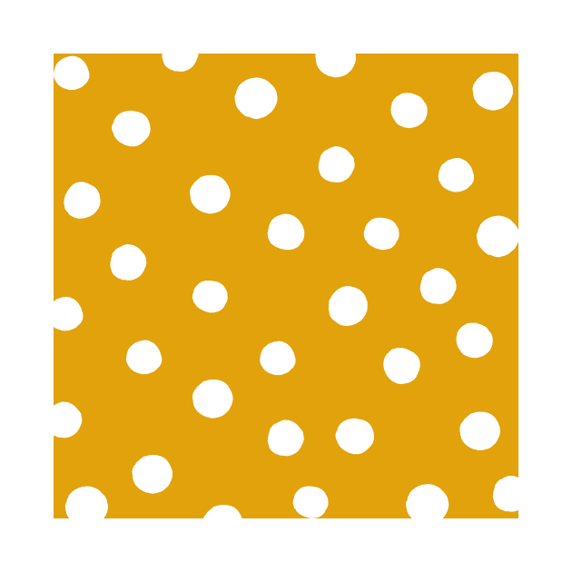 Random dots - yellow ochre by wackapacka