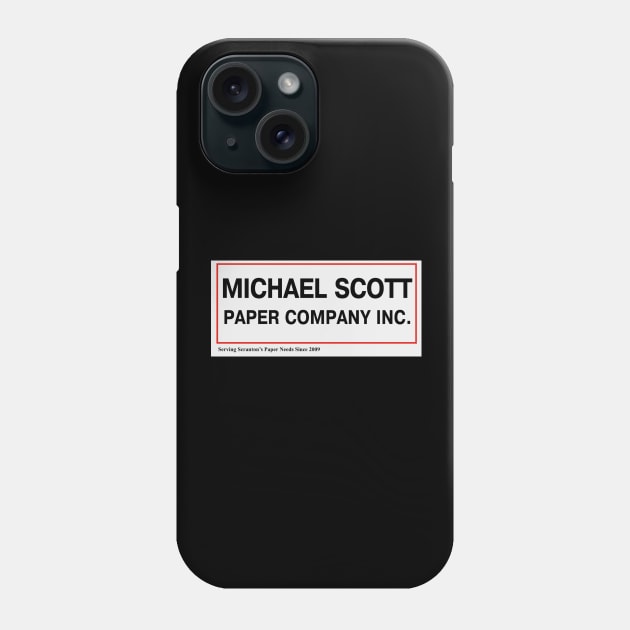 Michael Scott Paper Company Phone Case by The_Black_Dog