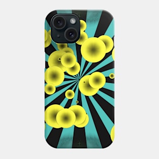 Yellow bubbles Phone Case