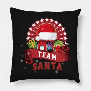 Team Santa Family Christmas Squad Pillow