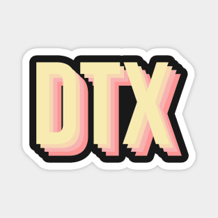 DTX sunset colors Magnet