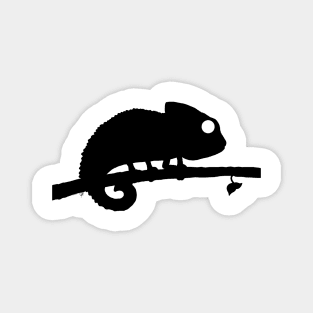 Chameleon Silhouette Magnet