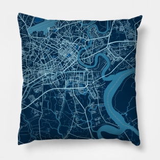 Ho Chi Minh - Vietnam Peace City Map Pillow