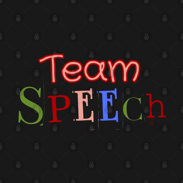 Speech therapy, Team speech, speech pathology, slp, slpa, speech therapist by Daisy Blue Designs