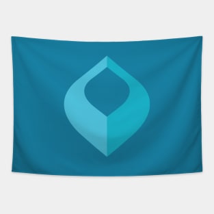 DesignEnrich Blue Drop Diamond Tapestry