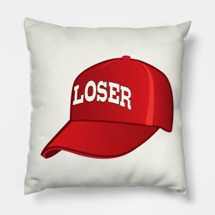 LOSER Red Hat Pillow