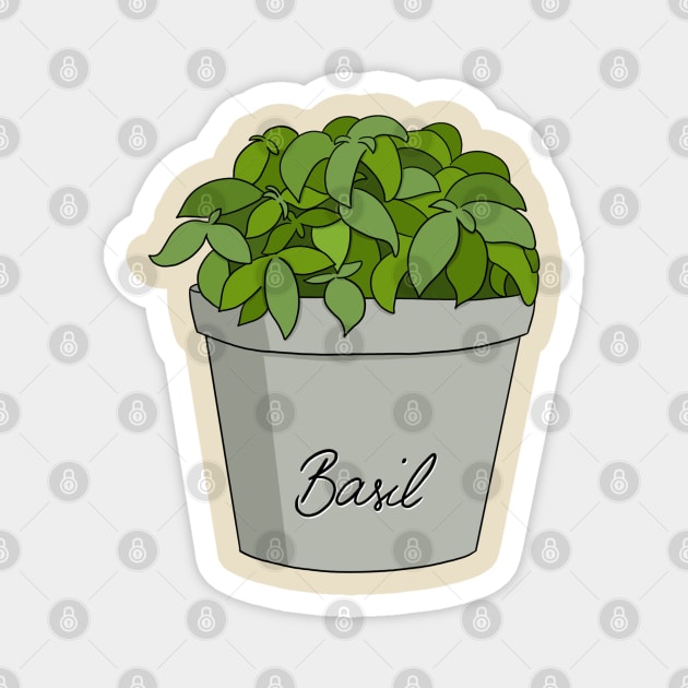 Basil Magnet by OlivesDoodles