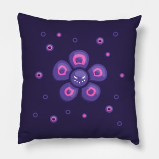 Grinning Evil Flower Pillow