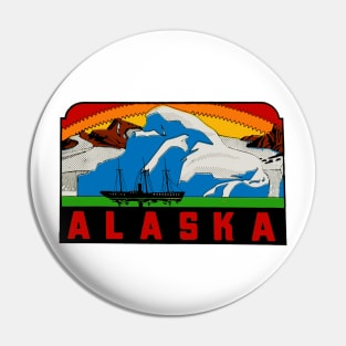 Vintage Style Alaska Pin