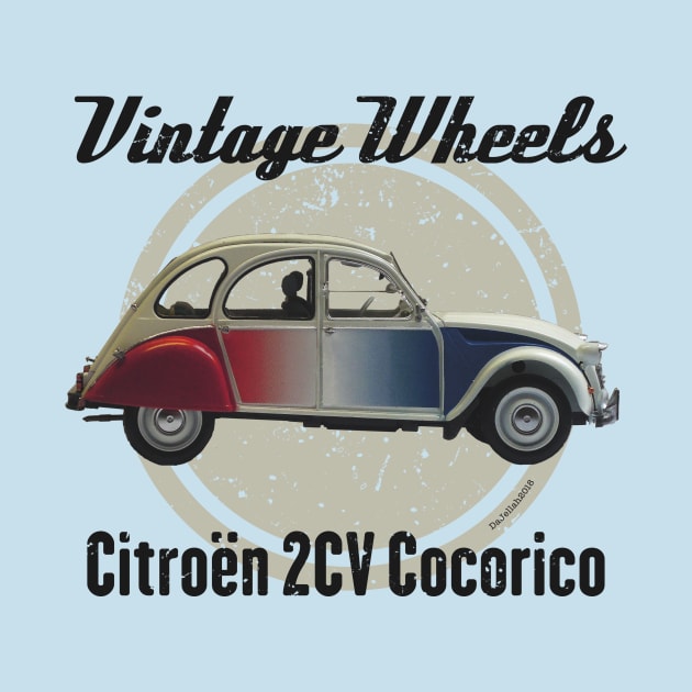 Vintage Wheels - Citroën 2CV Cocorico by DaJellah