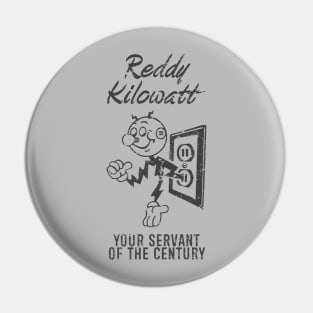 Reddy Kilowatt - Vintage Retrocolor Black Pin