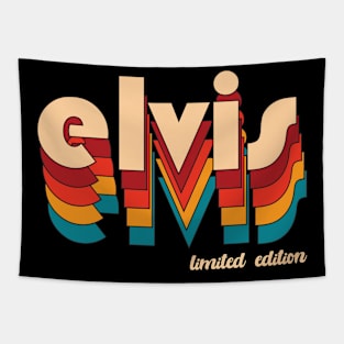 Retro Elvis Name Tapestry