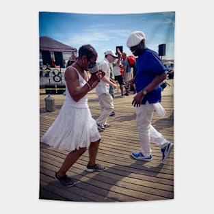 Coney Island Dancing Brooklyn NYC Tapestry