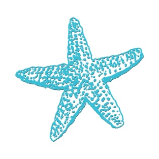 Starfish, Aqua Blue T-Shirt