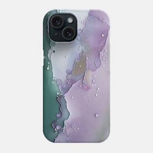 Green and Purple Abstract Landscape Phone Case