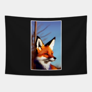 Realistic Red Fox Tapestry