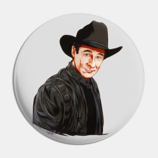 Clint Black - An illustration by Paul Cemmick Pin