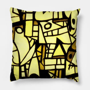 Mexican style abstract patterned art design Pillow