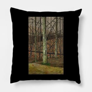 Buck Mountain in the Fall (Front Print) Pillow