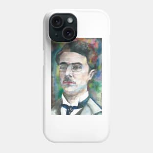 FERNANDO PESSOA - watercolor portrait .4 Phone Case