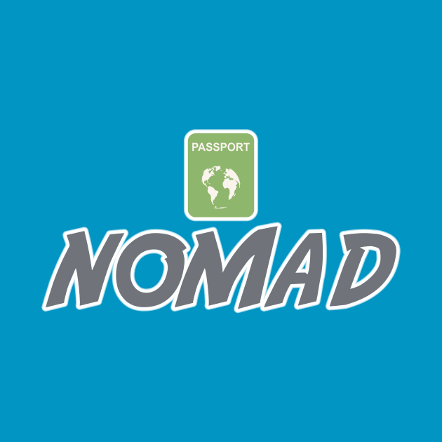 Nomad World Traveler Jetsetter Expat Freelancer by Grassroots Green