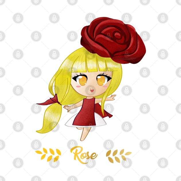 Rose Flower Girl by Flower Flame